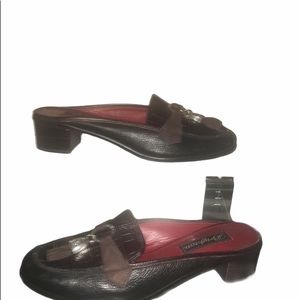 Brighton mule 8M Alma in Dk brown